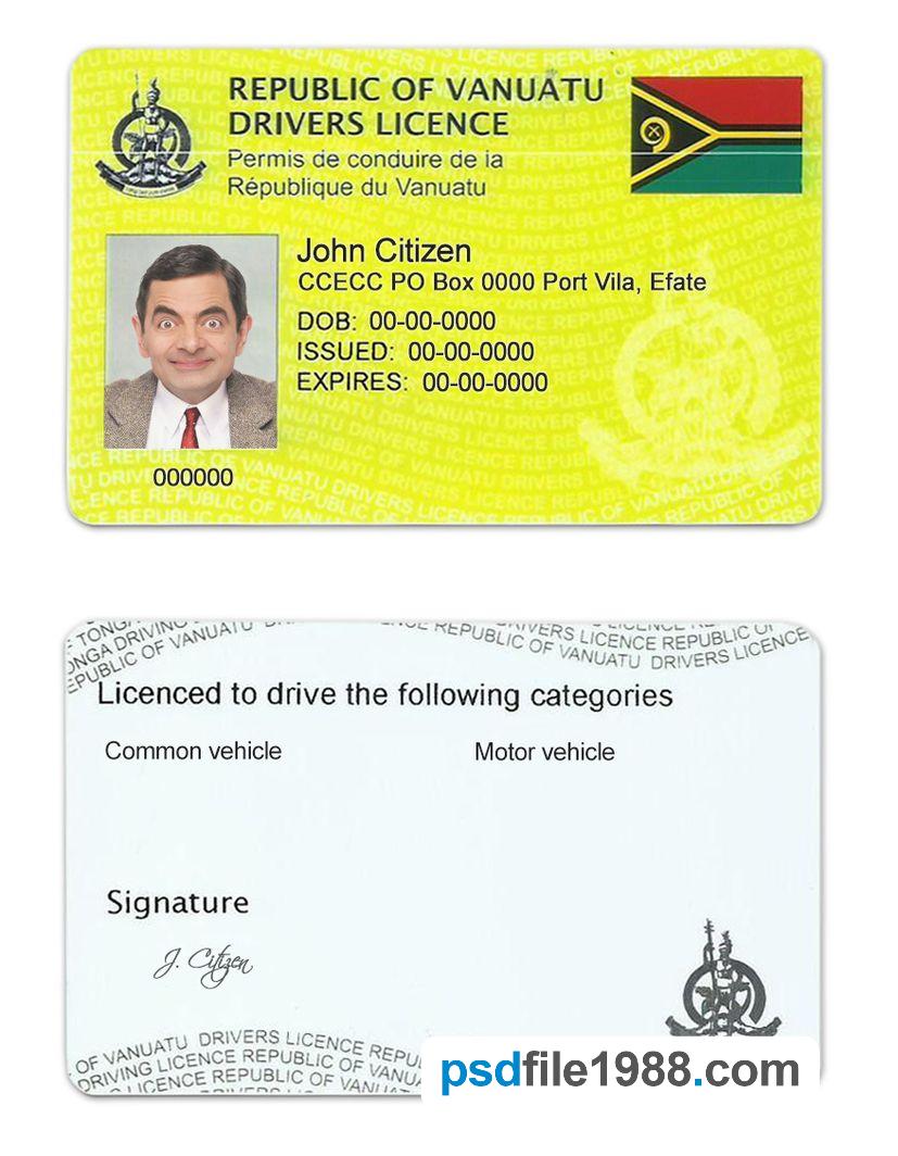 Vanuatu Driving License